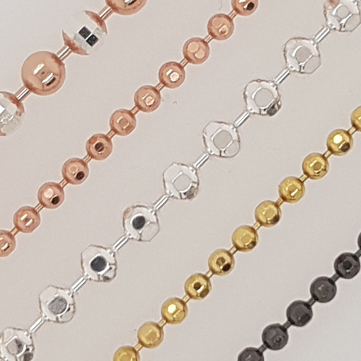 | Schmuck Halsketten Silberketten Kugelkette | für | gold | diamantiert Silber