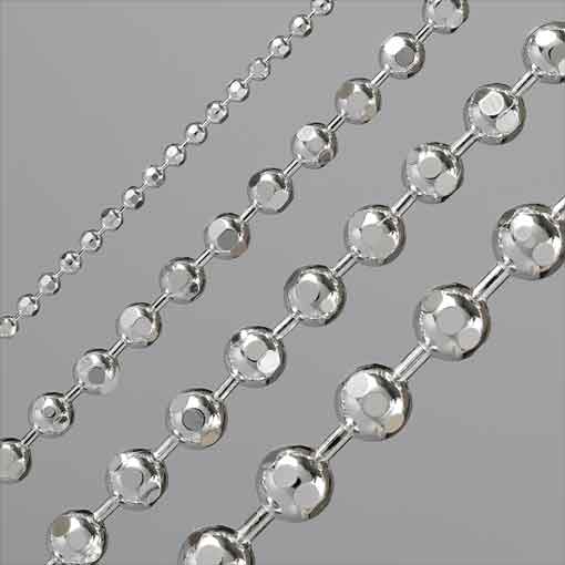 Kugelkette diamantiert | Silberketten | | gold Halsketten für | Schmuck Silber