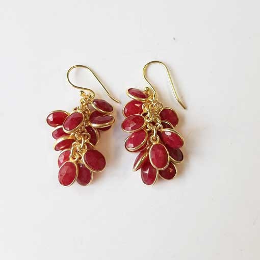 Semi Precious Stone Earrings