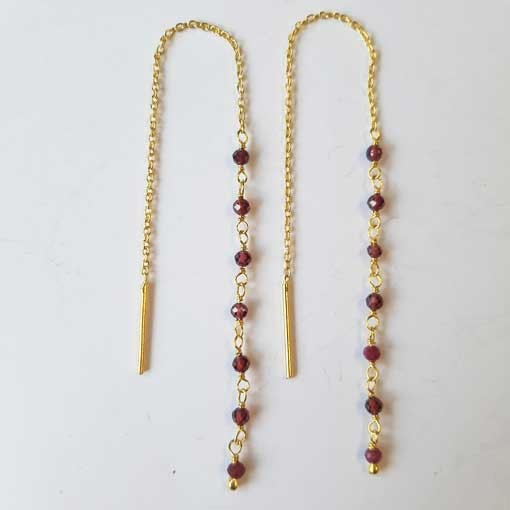 Semi Precious Stone Earrings