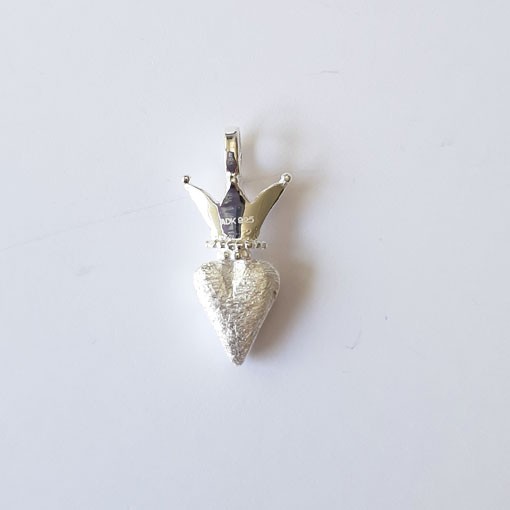 Heart with Crown Pendant