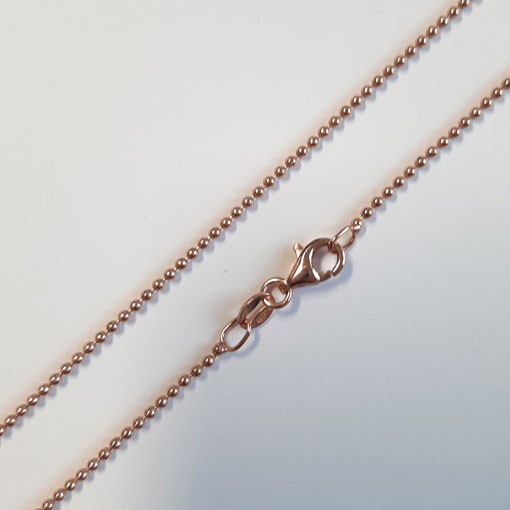 Silver Ball Chain, gold plated