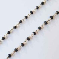 Silver Chain with Onyx