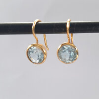 Semi Precious Stone Earrings, round