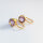 Semi Precious Stone Earrings, round