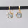 Semi Precious Stone Earrings, round