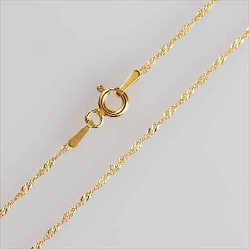 Rope Chain, gold plated