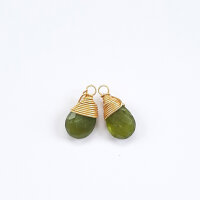 Semi-precious stone drop