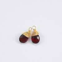 Semi-precious stone drop