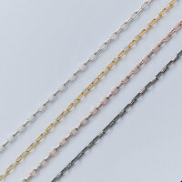 Silberkette, diamantiert