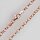 Silver Rolo Chain, diamond cut , rose