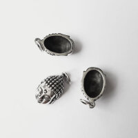 Buddha 12 x 19mm / 1 Stück / silber