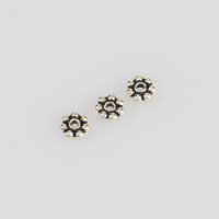 Blümchen 3mm / 10g / ca. 175 Stück / silber