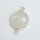Moonstone 20mm / 1 piece / silver