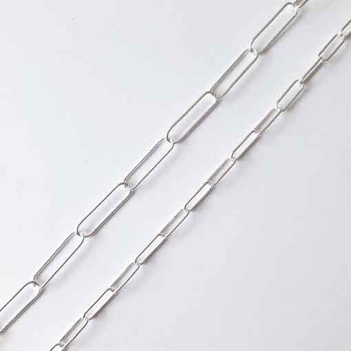 Silberkette 9 x 3mm / 1cm / silber