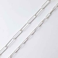 Silberkette 9 x 3mm / 1cm / silber