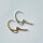 Ohrbrisur 18 x 11mm / 20 Stück / gold