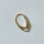 Ohrbrisur 18 x 11mm / 20 Stück / gold