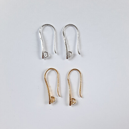 Ohrhaken 20mm / 10g / ca. 20 Stück / silber