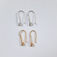 Ohrhaken 20mm / 10g / ca. 20 Stück / silber