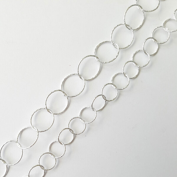 Silberkette 6mm / 1cm / silber