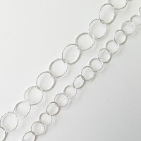 Silberkette 6mm / 1cm / silber