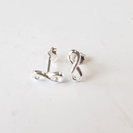 Stud Earrings 10 x 4mm / 1 pair / silver