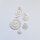 Spiral Pendant  15mm / 2 pieces / silver