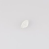 Perle, oval 9 x 5mm / 10g / ca. 19 Stück / silber