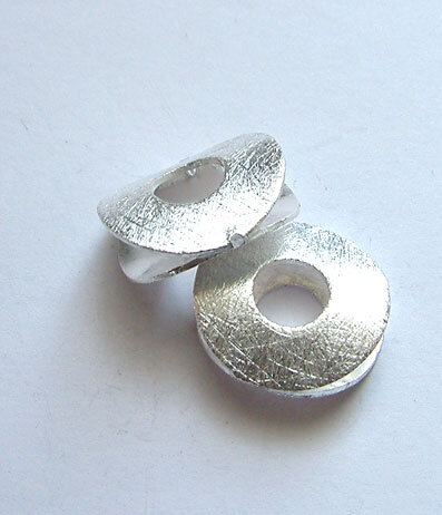Kreis 10 x 8mm / 10 Stück / silber