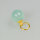 Aqua-Calcedonkugel 8mm / 3 Stück / gold