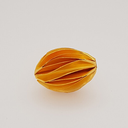 Oval Bead 14 x 10mm / 1 piece / gold