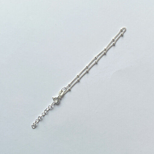 Bracelet 16+3cm / 3 pieces /  silver
