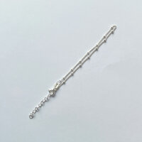 Armkettchen 16+3cm / 3 Stück /  silber