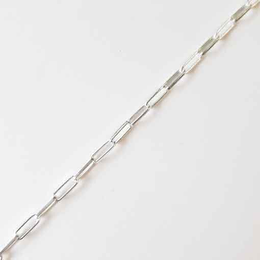Silberkette 6,5 x 2,5mm / 1cm / silber