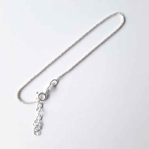 Armkettchen 16+3cm / 3 Stück /  silber