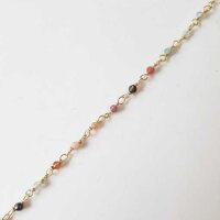 Silver Chain with Tourmaline