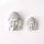 Buddhakopf 21 x 16mm / 1 Stück / silber
