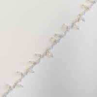 Silver Chain Moonstone / 2mm / 1cm / silber