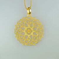 Mandala 23mm / 1 Stück / gold