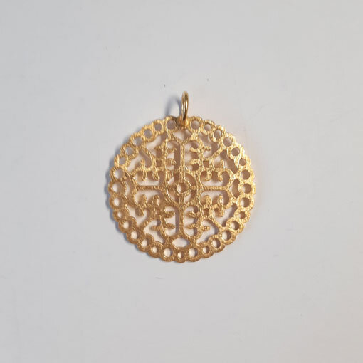 Round Pendant, Filigree