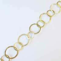 Silberkette, vergoldet 24mm / 1cm / gold