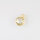 Green Amethyste 7mm / 10 pieces / gold