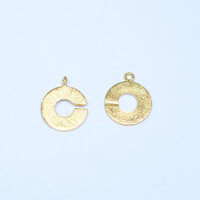 Round Clasp 8mm / 5 pieces / gold
