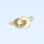 Round Clasp 8mm / 5 pieces / gold