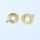 Round Clasp 8mm / 5 pieces / gold