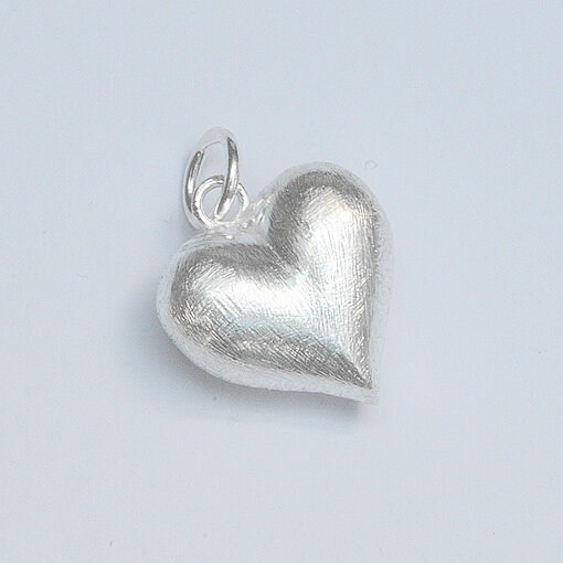 Heart Pendant 16mm / 1 piece / silver