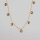 Silver Chain gold plated 5mm / 1cm / gold  / Topaz
