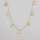 Silver Chain gold plated 5mm / 1cm / gold  / Topaz