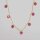 Silver Chain gold plated 5mm / 1cm / gold  / Topaz